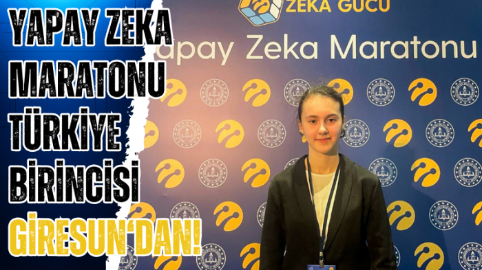 Yapay Zeka Maratonu Türkiye Birincisi Giresun'dan!